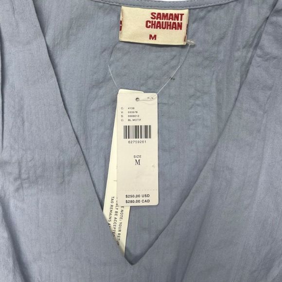 Anthropologie Samant Chauhan Embroidered Maxi Dress Size M - Picture 4 of 11